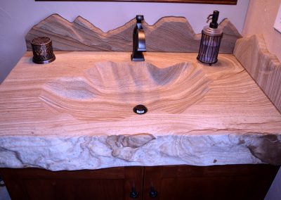 Powder bath sink and vanity in Grand Junction