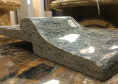 Custom Stone edges are standard at Robert Stone, Inc. This Custom Ogee edge is one of the many examples.