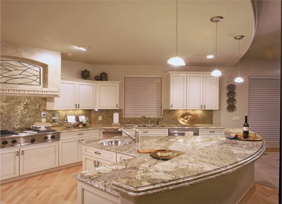 Beautiful kitchen island and counter tops